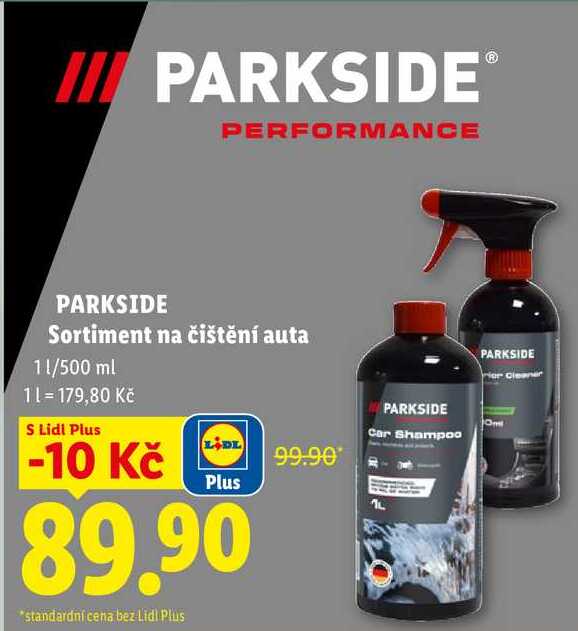 PARKSIDE Sortiment na čištění auta, 11/500 ml 