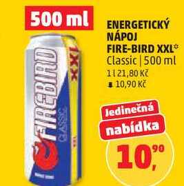 ENERGETICKÝ NÁPOJ FIRE-BIRD XXL Classic, 500 ml