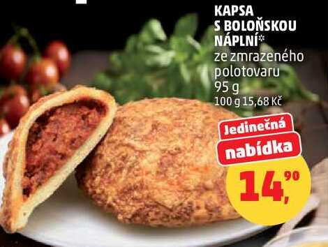KAPSA S BOLOŇSKOU NÁPLNÍ, 95 g