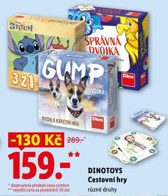 DINOTOYS Cestovní hry
