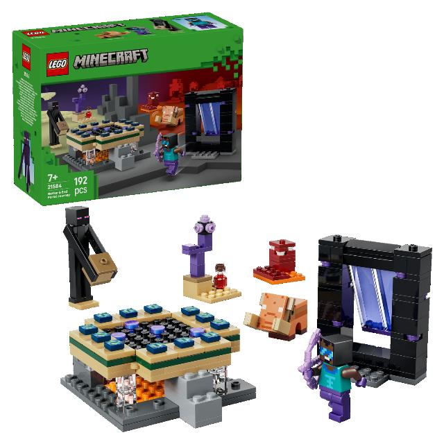 LEGO Minecraft Cesta portálem do Netheru a Endu 21584