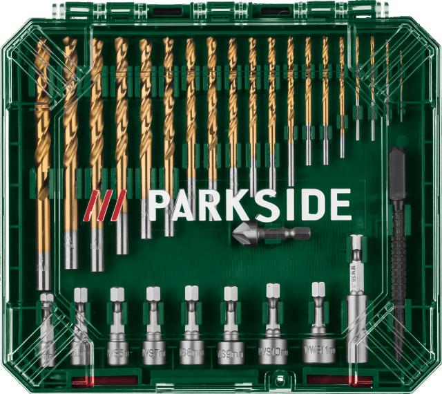 PARKSIDE Sada vrtáků a bitů 75dílná
