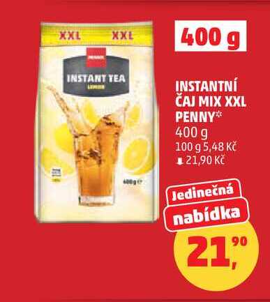 INSTANTNÍ ČAJ MIX XXL PENNY, 400 g
