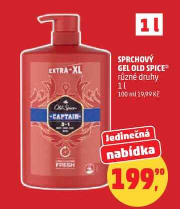 SPRCHOVÝ GEL OLD SPICE různé druhy, 1 l