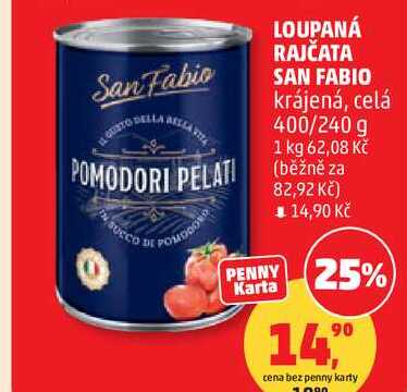 LOUPANÁ RAJČATA SAN FABIO krájená, 400/240 g