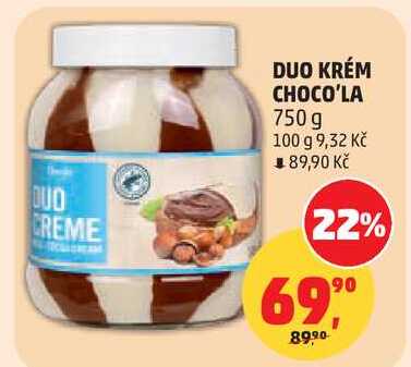DUO KRÉM CHOCO'LA, 750 g
