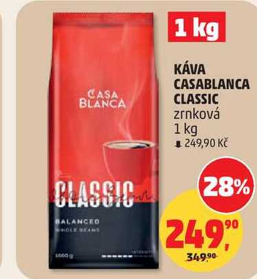 KÁVA CASABLANCA CLASSIC zrnková, 1 kg 