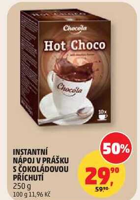 INSTANTNÍ NÁPOJ V PRÁŠKU S ČOKOLÁDOVOU PŘÍCHUTÍ, 250 g 