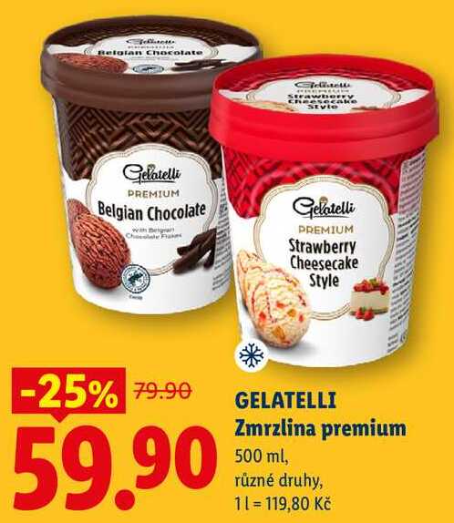 GELATELLI Zmrzlina premium, 500 ml