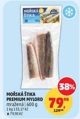 MOŘSKÁ ŠTIKA PREMIUM MYLORD mražená, 600 g