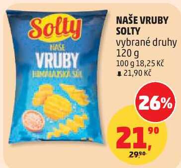 NAŠE VRUBY SOLTY vybrané druhy, 120 g