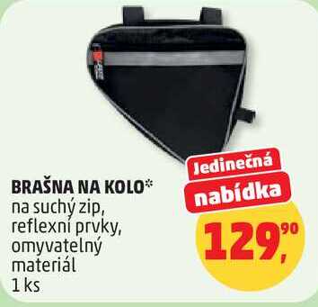 BRAŠNA NA KOLO na suchý zip, reflexní prvky, omyvatelný materiál, 1 ks  