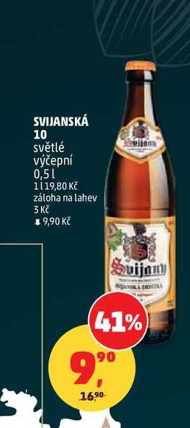 SVIJANSKÁ 10 světlé výčepní, 0,5 l