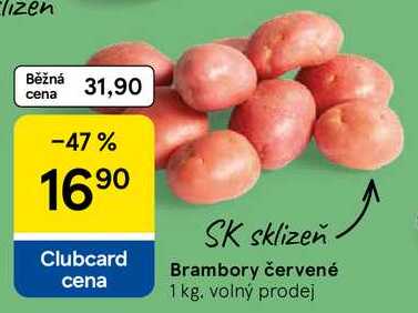 Brambory červené, 1 kg