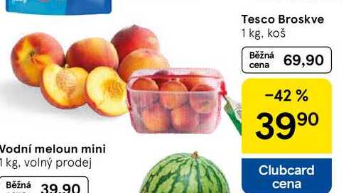 Tesco Broskve, 1 kg 