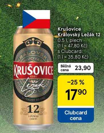 Krušovice Královský ležák 12, 0.5 l, plech