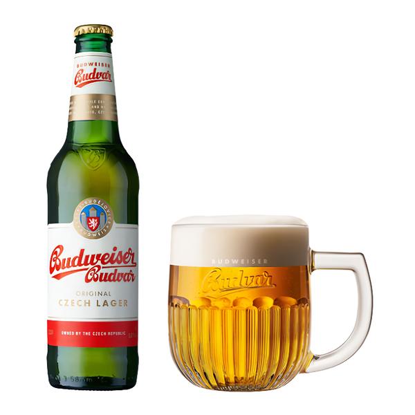 Budějovický Budvar Original, světlý ležák, sklo