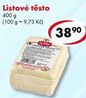 Listové těsto, 400 g