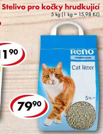 Stelivo pro kočky hrudkující, 5 kg