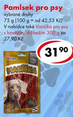 Pamlsek pro psy, vybrané druhy, 75 g