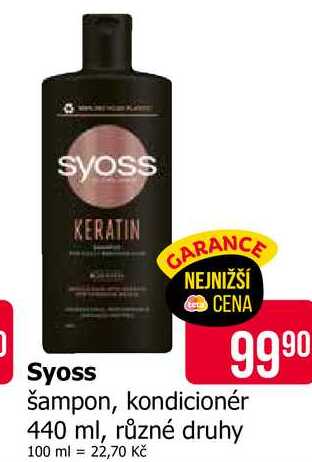 Syoss šampon, kondicionér 440 ml, různé druhy 