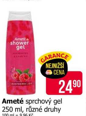 Ameté sprchový gel 250 ml, různé druhy