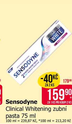 Sensodyne Clinical Whitening zubní pasta 75 ml