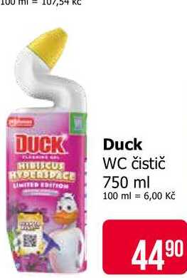 Duck WC čistič 750 ml