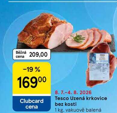 Tesco Uzená krkovice bez kosti, 1 kg 