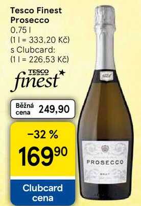 Tesco Finest Prosecco, 0,75 l
