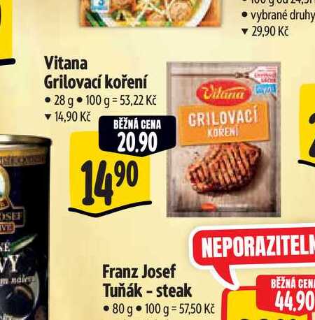 Vitana Grilovací koření vybrané druhy 28 g