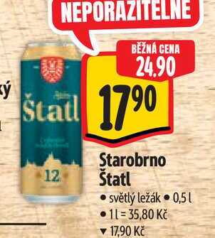 Starobrno Štatl 0,5 l