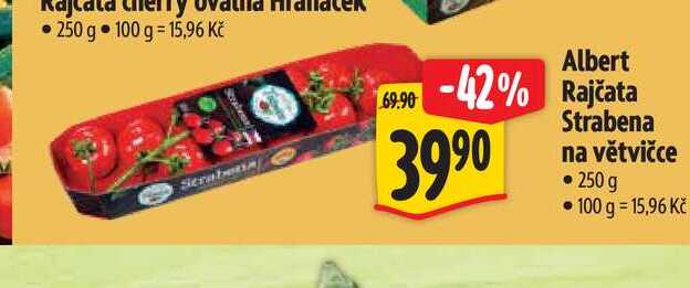 Albert Rajčata Strabena na větvičce 250 g