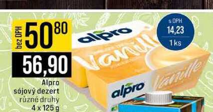 Alpro sójový dezert různé druhy 4 x 125 g