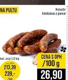 Kmotr klobása z pece bal.cca 1,2 kg 100g