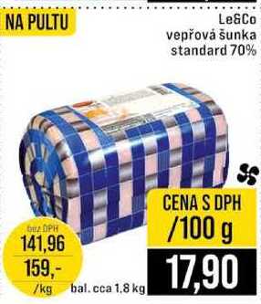Le&Co vepřová šunka standard 70% 100g