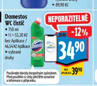 Domestos WC čistič 750 ml