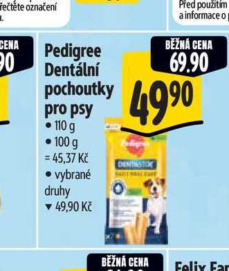 Pedigree Dentální pochoutky pro psy 110 g