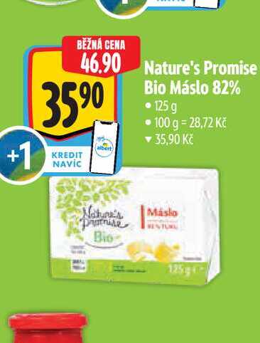 Nature's Promise Bio Máslo 82% 125 g