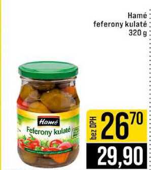 Hamé feferony kulaté 320 g