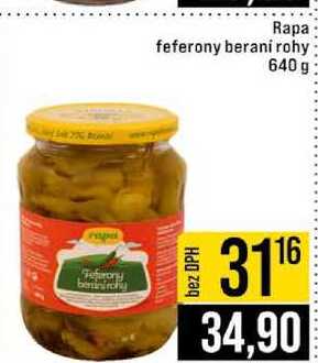 Rapa feferony berani rohy 640 g