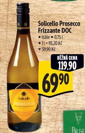 Solicello Prosecco Frizzante DOC, 0,75 l