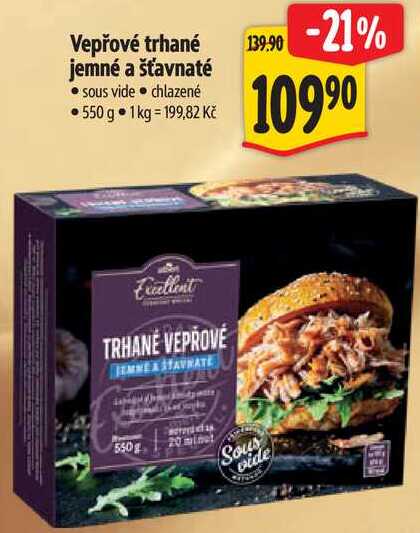 Vepřové trhané jemné a šťavnaté, 550 g