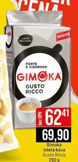 Gimoka mletá káva Gusto Ricco 250 g