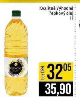 Kvalitně Výhodně řepkový olej 1l