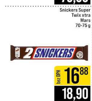 Snickers Super Twix xtra Mars 70-75 g