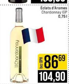 Chardonnay Éclats d'Aromes Chardonnay IGP 0,75l