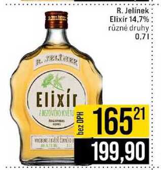 R. Jelínek Elixir 14,7% různé druhy 0.7l