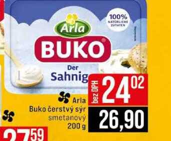 Arla Buko čerstvý sýr smetanový 200 g