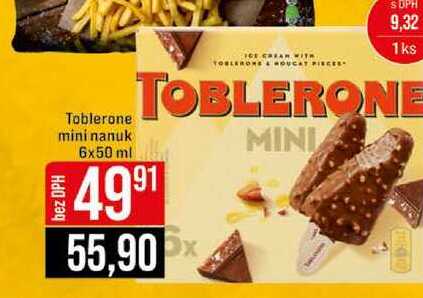 Toblerone mini nanuk 6x50 ml